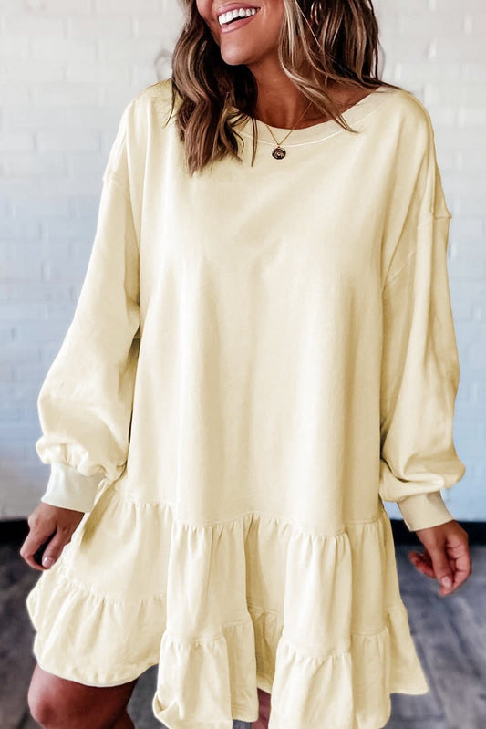 Beige Mini Dress